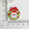 Accesorios para Imán de Refrigerador DIY Parche Acrílico Insignia Broche de Papá Noel Dibujos Animados Accesorios para el Cabello Horquilla de Campana
