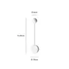 Lámpara de Pared LED de Diseño Escandinavo Minimalista Moderna para Dormitorio, Estudio, Mesita de Noche, Pared de Fondo de Sala de Estar, Lámpara de Pared LED Creativa