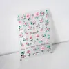 Pegatinas para Uñas Tensoras con Relieve de Gelatina Flor de Cinco Pétalos M483 Flor de Cerezo Melocotón Rosa Flor de Loto Tulipán Flores