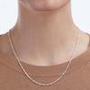 Collar de cuentas de arroz corrugadas de feng shui frío europeo y americano cadena de cuentas redondas simples de nicho cadena de suéter versátil estilo ins