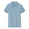 Camisa Polo de Algodón Puro con Texto Impreso, Bordado y Estampado; Ropa de Trabajo de Verano; Camisa Cultural Promocional con Logo; Manga corta con texto impreso