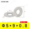 Arandelas Planas de Acero Inoxidable 304 M1.6~M7 Estándar Alemán Din125 Venta Directa de Fábrica en Stock Arandelas Planas Antióxido