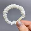 Anel de Intestino Delgado de Creme de Primavera e Outono Manual DIY Anel de Cabelo Faixa de Cabelo de Alta Elasticidade Faixa de Cabeça Fresca Versátil Acessórios de Cabelo