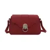 Bolsa Feminina Casual Cor Sólida 2025 Nova Retro Grande Capacidade Fecho de Metal Flip Bag Comutador Crossbody Axila
