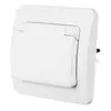 Panel de interruptores de alta potencia de 20A corriente aire acondicionado calentador de agua aire frío con interruptor de marco curvo claro doble polo doble tiro tipo 86