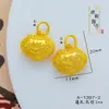 Fechadura de longa duração não desbota por muito tempo Fechadura Ruyi Miaolian método antigo diamante Buda Maitreya pingente pingente ornamentos de ouro pingente feminino