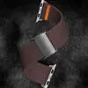 Cierre magnético de metal color titanio correa elástica de nailon adecuada para banda de muñeca Apple Watch 10 11 iWatch Ultra