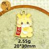 Xiaolong Año Nuevo DIY estilo nacional accesorios de joyería tarjeta de personaje cuadrado cuerda de mano colgante color festivo coche colgante cabeza cuerda colgante