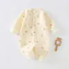 Body Acolchoado de Manga Longa para Bebês e Crianças Pequenas Body Quente de Três Camadas para Bebê Body para Bebês e Crianças Pequenas Outono e Inverno