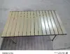 Mesa plegable tipo rollo de huevo para exteriores, mesa cuadrada plegable portátil de aleación de aluminio para acampar, hacer picnics y montar puestos, mesa plegable pequeña para exteriores