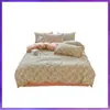 Nueva cama de algodón de clase A para madres e hijos de 120 grados, juego de cuatro piezas para el hogar, juego de tres piezas para dormitorio de estudiantes con diseño floral, venta al por mayor