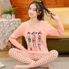 Ropa de Otoño para Niños y Pantalones de Otoño Set de Ropa Interior Térmica Juvenil de Algodón Puro Suéter de Algodón para Fondo para Niños Medianos y Grandes Pijamas de Invierno para Niñas