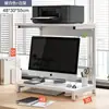 Soporte para Monitor de Computadora con Luces, Estante de Escritorio, Organizador de Escritorio de Oficina, Estante de Almacenamiento para Impresora