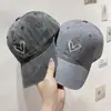 Sombrero de Primavera y Verano para Mujer, Gorra de Béisbol de Mezclilla Lavada Bordada con Corazón de Melocotón, Estilo Coreano Casual, Gorra de Pato Suave para Pareja de Hombres