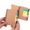 Set de Cuadernos Gruesos A6 con Papel Kraft para Promociones y Publicidad Corporativa, Notas Adhesivas Reutilizables, Cuaderno, Cuaderno en Espiral