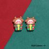 Regalo de campana de oso de Papá Noel, crema de pegamento para funda de teléfono, material hecho a mano, accesorios de resina de dibujos animados