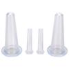 Set de Ventosas de Silicona de Grado Alimenticio Absorbente de Humedad al Vacío para Cuidado de la Salud en Casa, Juego Transparente de Cuatro Piezas para Masaje y Gua Sha para Exportación