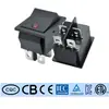 Etl Padrão Americano Kcd4 Interruptor de Barco 4 Pinos 2 Velocidades Rocker Amarelo Interruptor de Alimentação Corrente Alta 16A250V