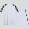 Conjunto esportivo casual masculino, camiseta de manga curta para team-building, shorts da moda unissex de marca, conjunto de duas peças estilo Hong Kong com corte solto
