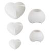 Molde de Silicona para Vela de Amor de Lana Estéreo Tejida Día de San Valentín DIY Molde para Gotear Gel para Pastel de Chocolate con Forma de Corazón