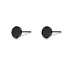 Pendientes Redondos de Disco con Cierre de Plata 925 para Mujer, Pendientes de Estilo Unisex de Gama Alta Versátiles de Nicho para Hombre, Accesorios para Orejas Estilo Minimalista Coreano Ins