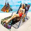 Fornecimento Exclusivo Transfronteiriço de Capas para Cadeiras de Praia de Microfibra, Série Coral com Impressão Digital 3D, A partir de Uma Peça