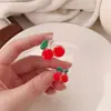 Lindo Pinza para el Cabello Pequeña de Cereza que Gotea Aceite, Pinza para el Cabello Súper Hada y Dulce Corazón de Niña, Accesorios para el Cabello, Flequillo, Pelo Suelto, Pinza Lateral Superior