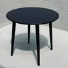 Conjunto de Mesa y Sillas Moderno para Exterior para Área de Ocio en Balcón, Mesa Redonda de Acero al Carbono para Patio al Aire Libre, Muebles de Plástico para Uso en Exterior de Tienda de Té de Leche