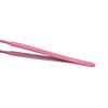 Pinzas para pestañas postizas acero inoxidable pinzas rosas punta pinzas doradas de pluma para injerto diy pinzas rectas codo
