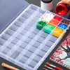 Caja de Pintura Gouache 36 Compartimentos Pequeño Mini Gran Capacidad Portátil Pintura al Óleo Acrílico 48 Compartimentos Paleta de Acuarela Compartimentos Pequeños