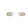 Pendientes de Doble Capa de Concha para Mujer, Pendientes de Diseño Nicho, Estilo Coreano, Sencillos y de Alta Gama, Pendientes de Lujo Ligero, Pendientes de Moda