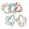 Lindo Scrunchie Floral a Cuadros para Correa de Teléfono, Cuerda de Tela para Muñeca, Anti-Pérdida para Botella de Agua, Bolsa, Encanto para Llaves
