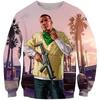 Sudadera con Capucha de Cuello Redondo Serie Urbana Sinterizada Transfronteriza Europea y Americana Sudadera Personalizada con Impresión 3D Jersey Sudadera de Cuello Redondo