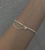 Pulsera de Cadena Geométrica en Arco, Versátil Producto Nuevo de Invierno, Pulsera de Cadena Retorcida, Pulsera Trenzada Personalizada de Doble Capa