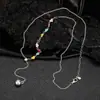 Collar de Corazón Colorido de Doble Cara Desplegable para Mujer, Sencillo y Único, de Alta Gama, Elegante, Versátil, Exquisito, a la Moda