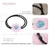 Placa de Ácido Acético Baona Joyería Estilo Coreano Accesorios para el Cabello Anillos para el Cabello Banda de Goma con Diamantes Cuerda para el Cabello de Moda Simple Fábrica Outlet