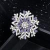 Broche Floco de Neve 2026 Novo, Broche Tridimensional de Nicho de Alto Padrão, Acessório de Pino para Blazer de Terno Casaco