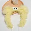 Diadema de felpa antideslizante para mujer, diadema para el pelo, accesorios para el pelo, máscara facial de dibujos animados linda nueva