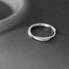 Anillo Nalan de Plata S925 Japonés y Coreano Mate Cruz Simple Popular en Internet para Mujer Verano ins R00470