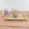 Venta directa juego de seis piezas de vaso de gota de lluvia de colores juego de dos piezas de vaso arcoíris juego de vasos de cristal regalos promocionales publicitarios