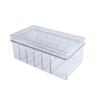 Caja de Almacenamiento Transparente para Pestañas y Cosméticos de Manicura con Diseño de Tapa a Prueba de Polvo Gran Capacidad Elegante Generosa Acrílico Joyería