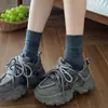 Calcetines de algodón puro hasta la pantorrilla para mujer, resistentes al olor, absorbentes del sudor, transpirables, finos, 100% algodón, aptos para todas las estaciones, calcetines para estudiantes y deportivos, venta al por mayor de la industria de calcetines de Zhuji