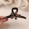 Pasador de Flores Estampado de Leopardo, Pasador en la Parte Posterior de la Cabeza, Accesorios para el Cabello de Alta Gama, Pasador Simple y Versátil, Accesorios para Coleta Alta