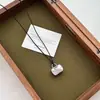 Estilo Coreano Bloguero de Nicho Colgante de Bolso Plateado Collar Largo Diseño de Nicho para Mujer Cadena para Clavícula Cadena para Suéter Accesorios