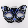Máscara Pintada de Gato Nueva Transfronteriza Fiesta Navideña Halloween Carnaval Pascua Mascarada Máscara de Gato