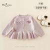 Nueva Ropa de Otoño Clase A para Bebés y Niñas Pequeñas, Cárdigan Suéter Suave y Liso, Chaqueta de Punto Exquisita Estilo Casual para Bebés