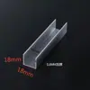 Riel de Ventana de Pantalla Engrosado Vidrio Deslizante Puerta Deslizante Ranura en U Ranura Única Aleación de Aluminio Polea Ligera para Puerta Deslizante Riel Único