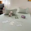 Dibujo Animado Perro Azul Waffe Set de Tres Piezas Esterilla de Seda Helada Gorro de Cama Esterilla con Bordado para Aire Acondicionado Lavable a Máquina Plegable