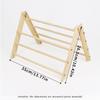 Soporte para Pollo Juguete para Pájaros Triángulo de Madera Soporte para Pollo Mascota Gallo Grande Gallina Soporte para Loro