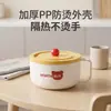 Tazón para fideos instantáneos de acero inoxidable 304, sellado, a prueba de fugas, anti-quemaduras, lonchera para estudiantes, tazón para sopa, vajilla para estudiantes de dormitorio